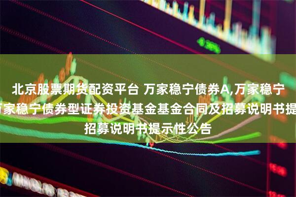 北京股票期货配资平台 万家稳宁债券A,万家稳宁债券C: 万家稳宁债券型证券投资基金基金合同及招募说明书提示性公告