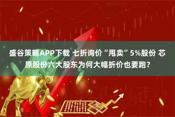盛谷策略APP下载 七折询价“甩卖”5%股份 芯原股份六大股东为何大幅折价也要跑？